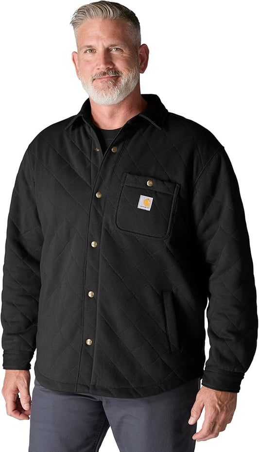 CARHARTT RAIN DEFENDER LOOSE FIT HEAVYWEIGHT QUILTED SNAP FRONT SHIRT JACKET TALL