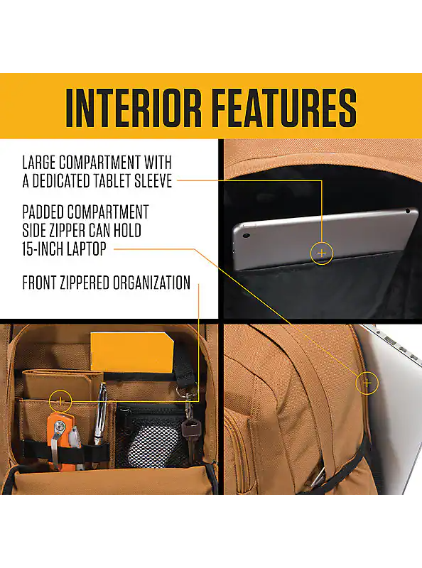 CARHARTT 28L DUAL COMPARTMENT BACKPACK