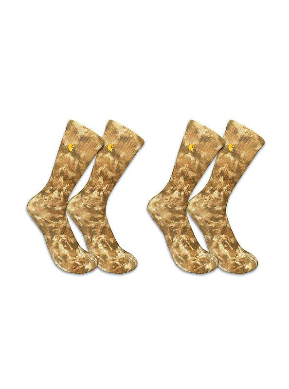 CARHARTT MIDWEIGHT TIE DYE CREW SOCK 2 PACK