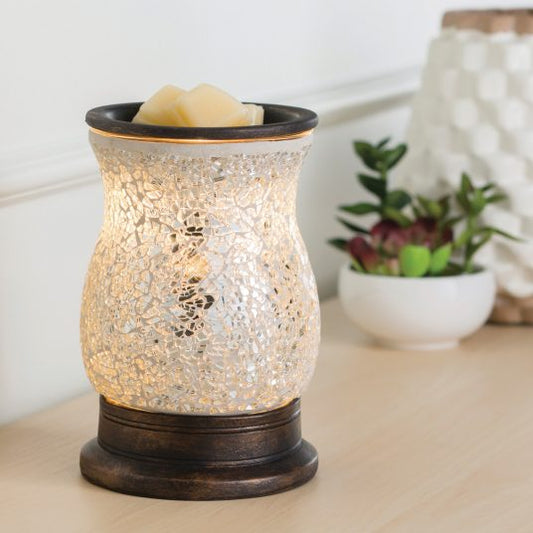 GLASS MOSAIC WARMER REFLECT