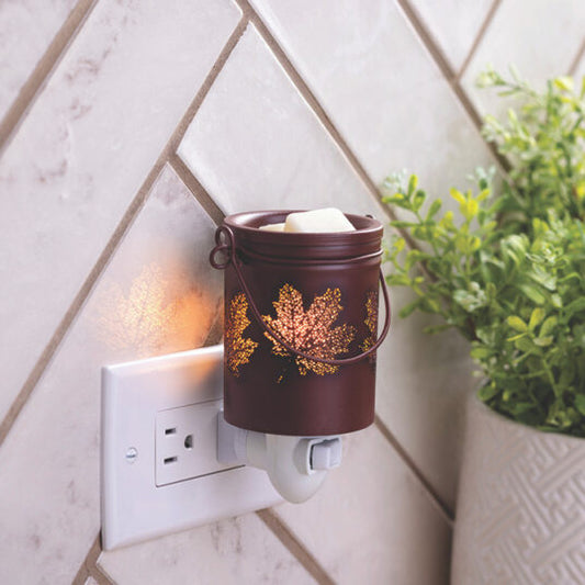 PLUGGABLE FRAGRANCE WARMER FLIP DISH FALL LEAVES