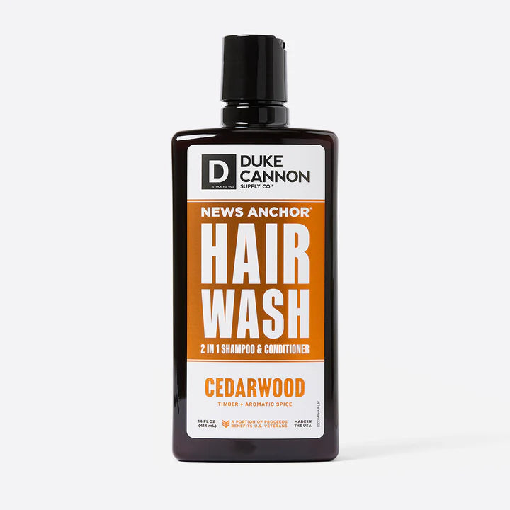 NEWS ANCHOR 2 IN 1 HAIR WASH CEDARWOOD SULFATE FREE