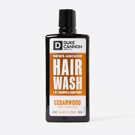NEWS ANCHOR 2 IN 1 HAIR WASH CEDARWOOD SULFATE FREE