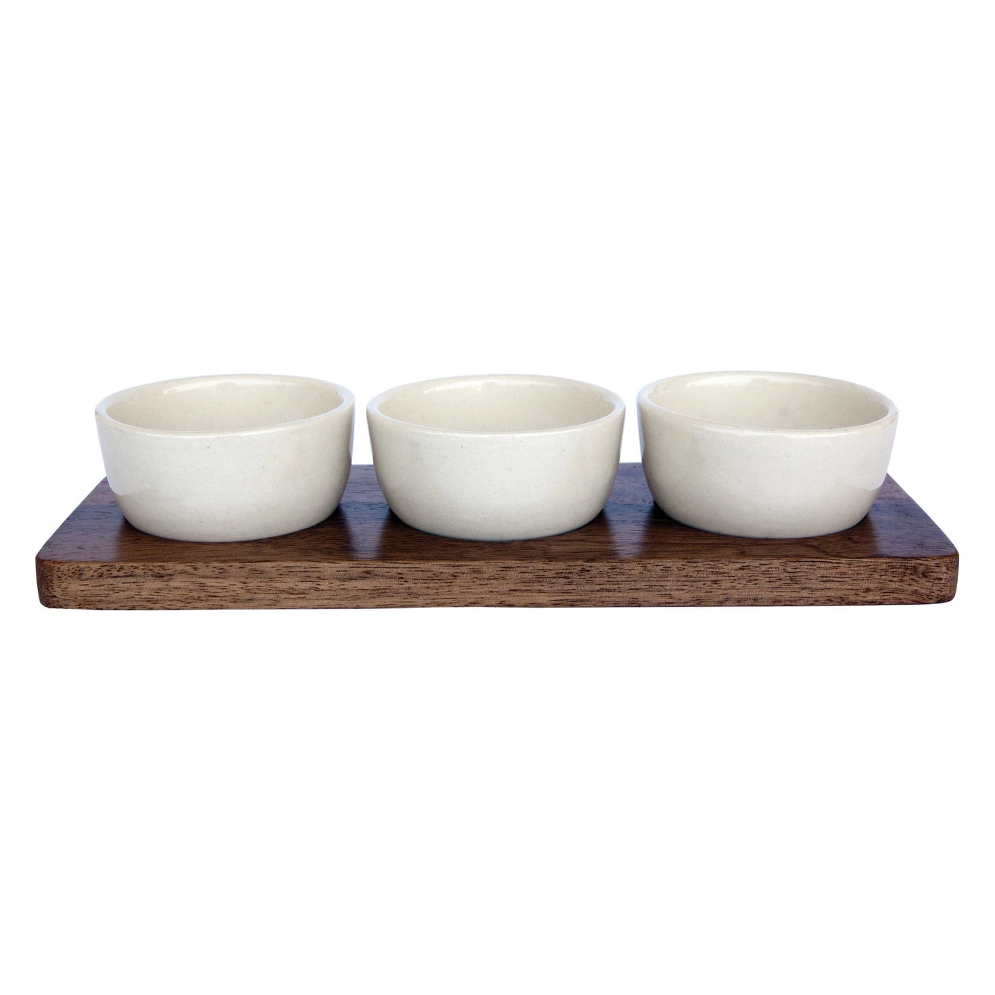 MANGO WOOD TRAY W/BOWLS