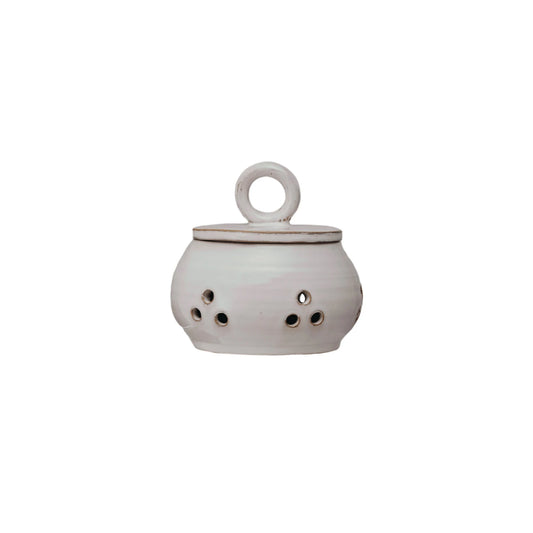 STONEWARE GARLIC JAR