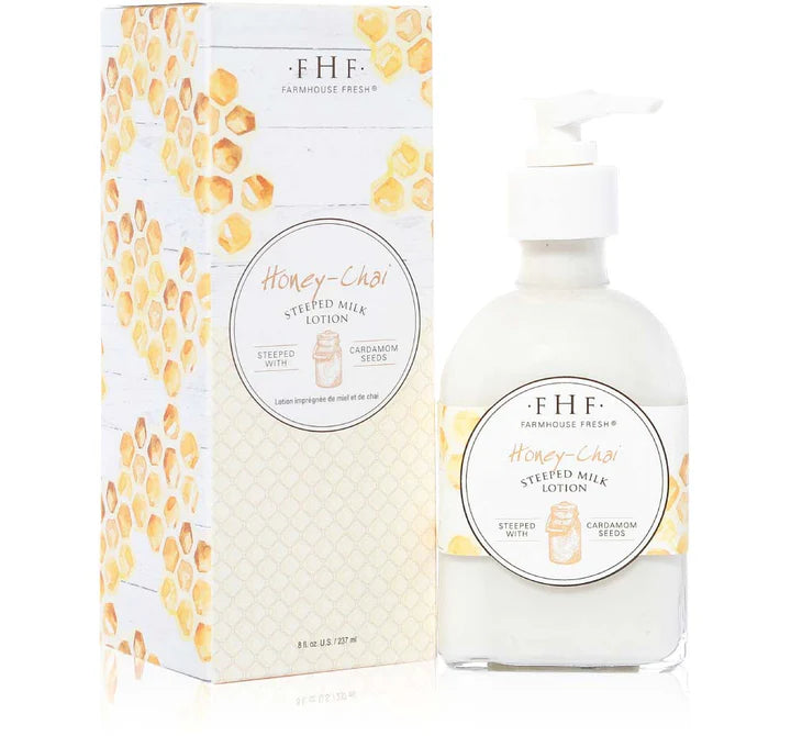 HONEY CHAI STEEPED MILK LOTION PUMP 8 OZ