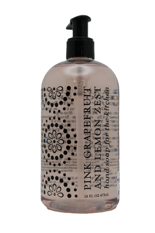 PINK GRAPEFRUIT LEMON ZEST KITCHEN SOAP 16 OZ