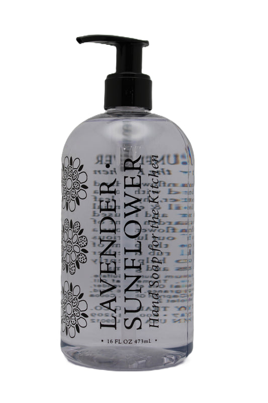 LAVENDER SUNFLOWER KITCHEN SOAP 16 OZ