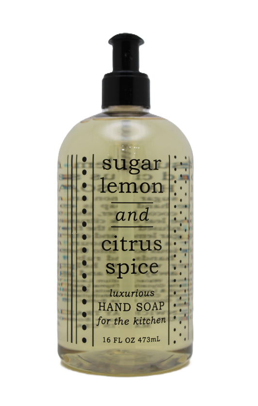 SUGAR LEMON CITRUS SPICE KITCHEN SOAP 16 OZ