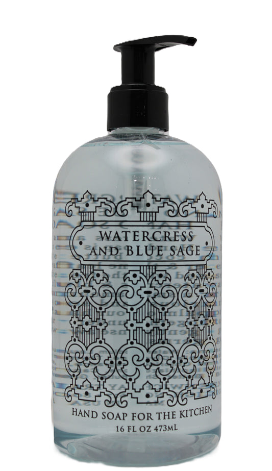 WATERCRESS BLUE SAGE KITCHEN SOAP 16 OZ