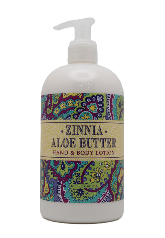 ZINNIA ALOE BUTTER LOTION 16 OZ