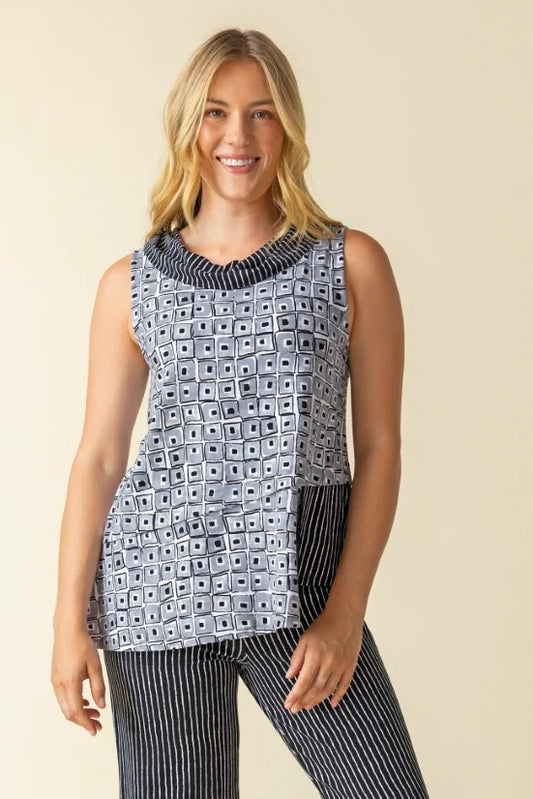 HABITAT CORE TRAVEL MIXED COWL TOP
