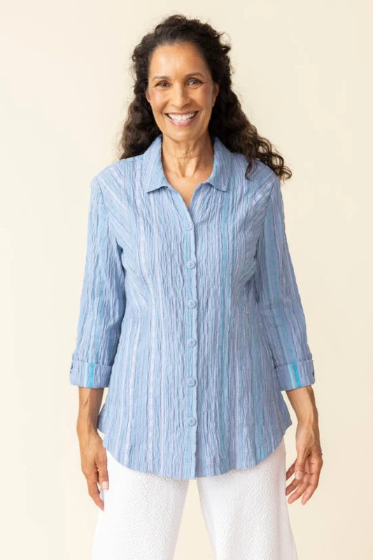 HABITAT BAJA WEAVE BOYFRIEND TUNIC SHIRT