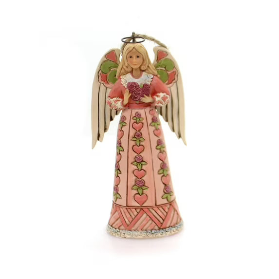 JIM SHORE BREAST CANCER ANGEL ORNAMENT