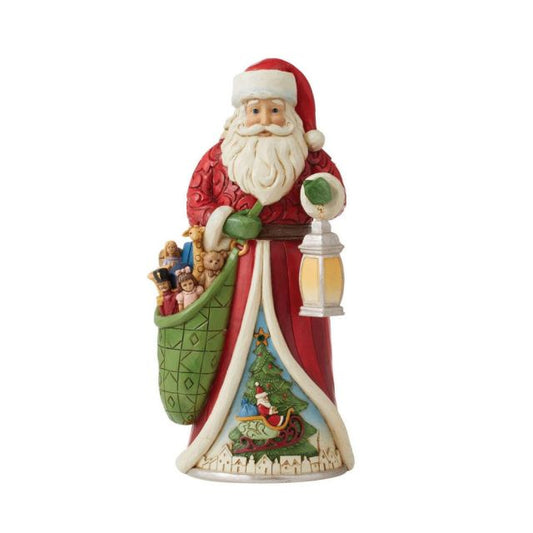 JIM SHORE SANTA WITH TOYBAG