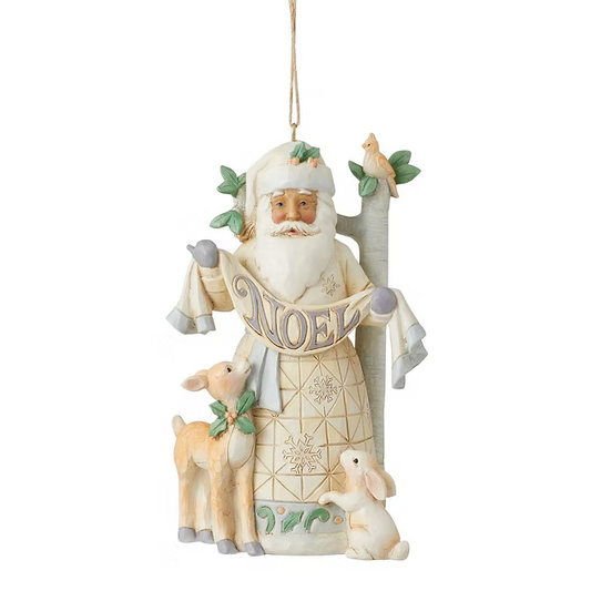 JIM SHORE WOODLAND SANTA NOEL ORNAMENT