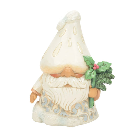 JIM SHORE WOODLAND GNOME WITH MUSHROOM