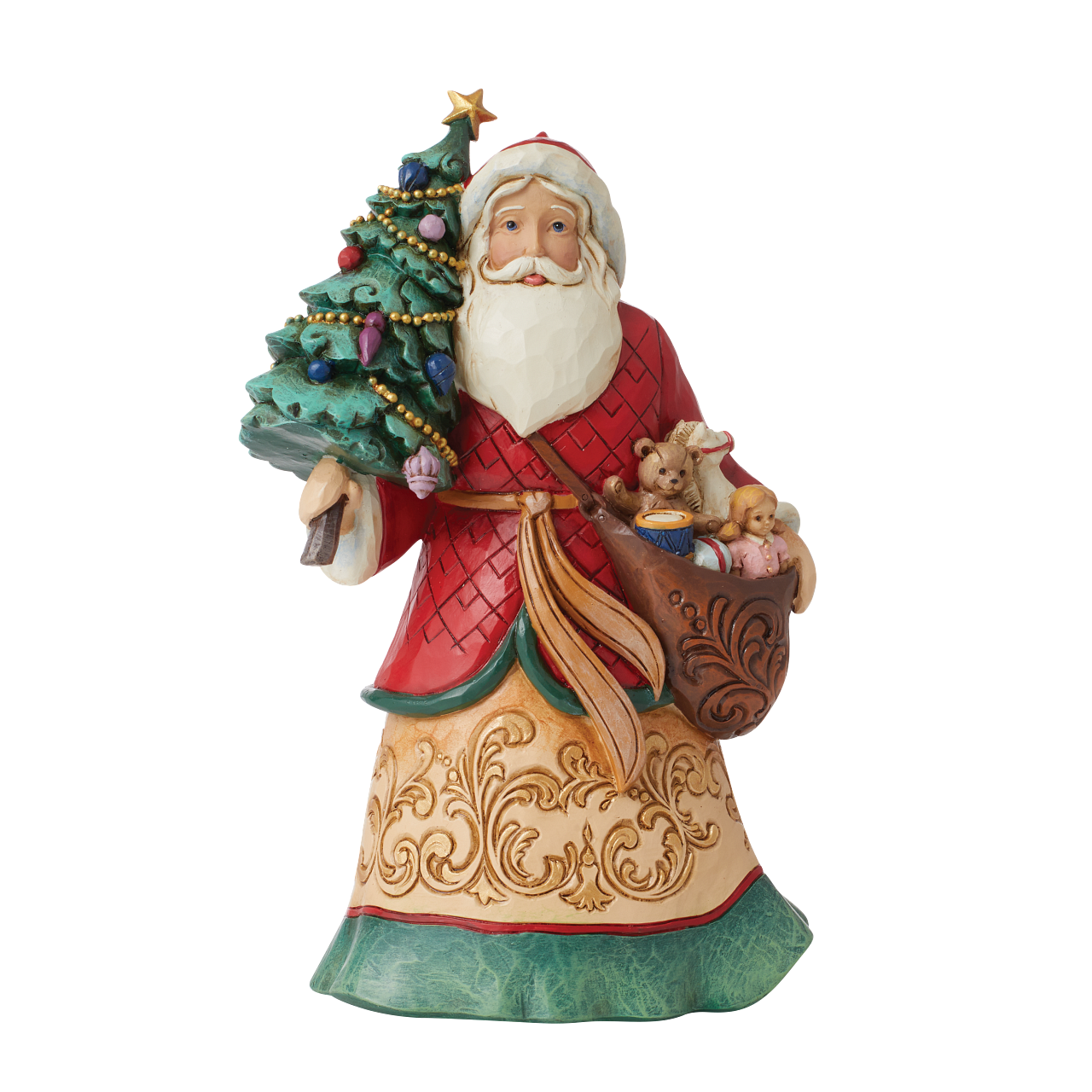 JIM SHORE HOLIDAY MANOR SANTA WITH CANE