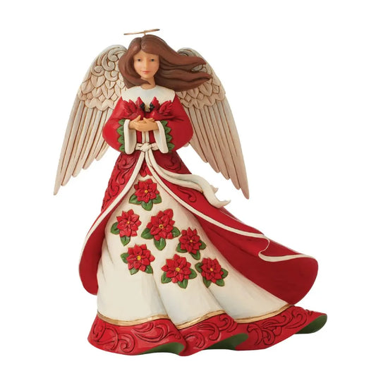 JIM SHORE RED CHRISTMAS ANGEL
