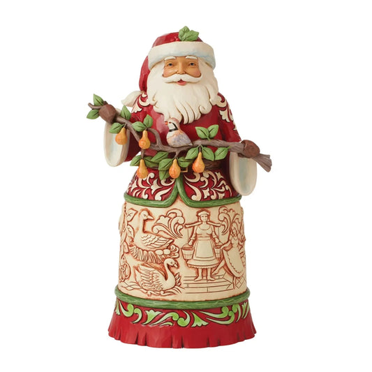 JIM SHORE TWELVE DAYS SANTA WITH PARTRIDGE