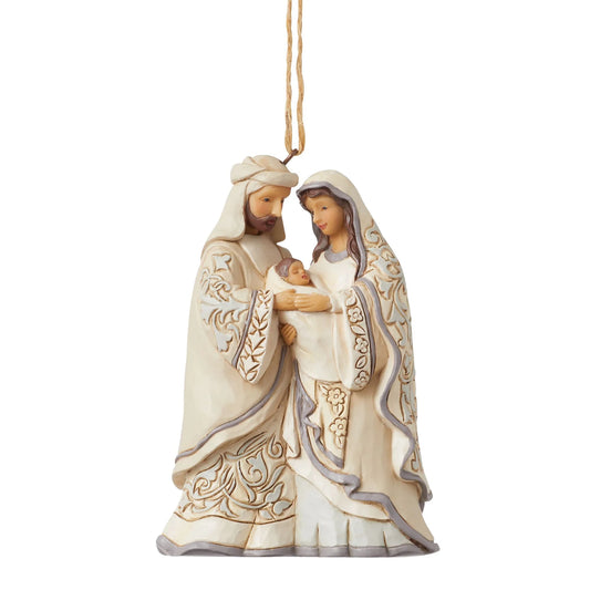 JIM SHORE WOODLAND HOLY FAMILY ORNAMENT