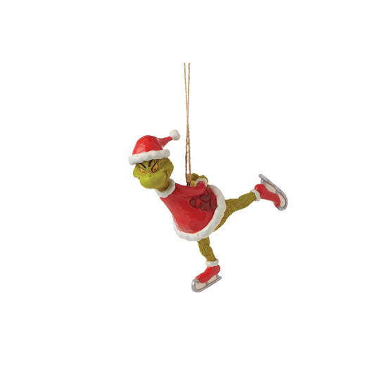 JIM SHORE GRINCH ICE SKATING ORNAMENT