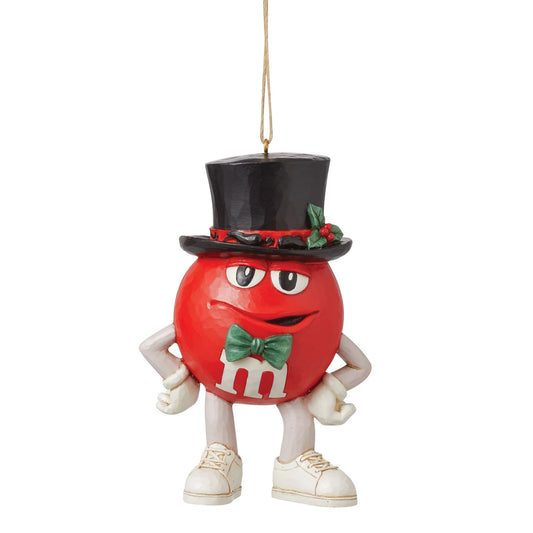 JIM SHORE M&M RED CHARACTER ORNAMENT