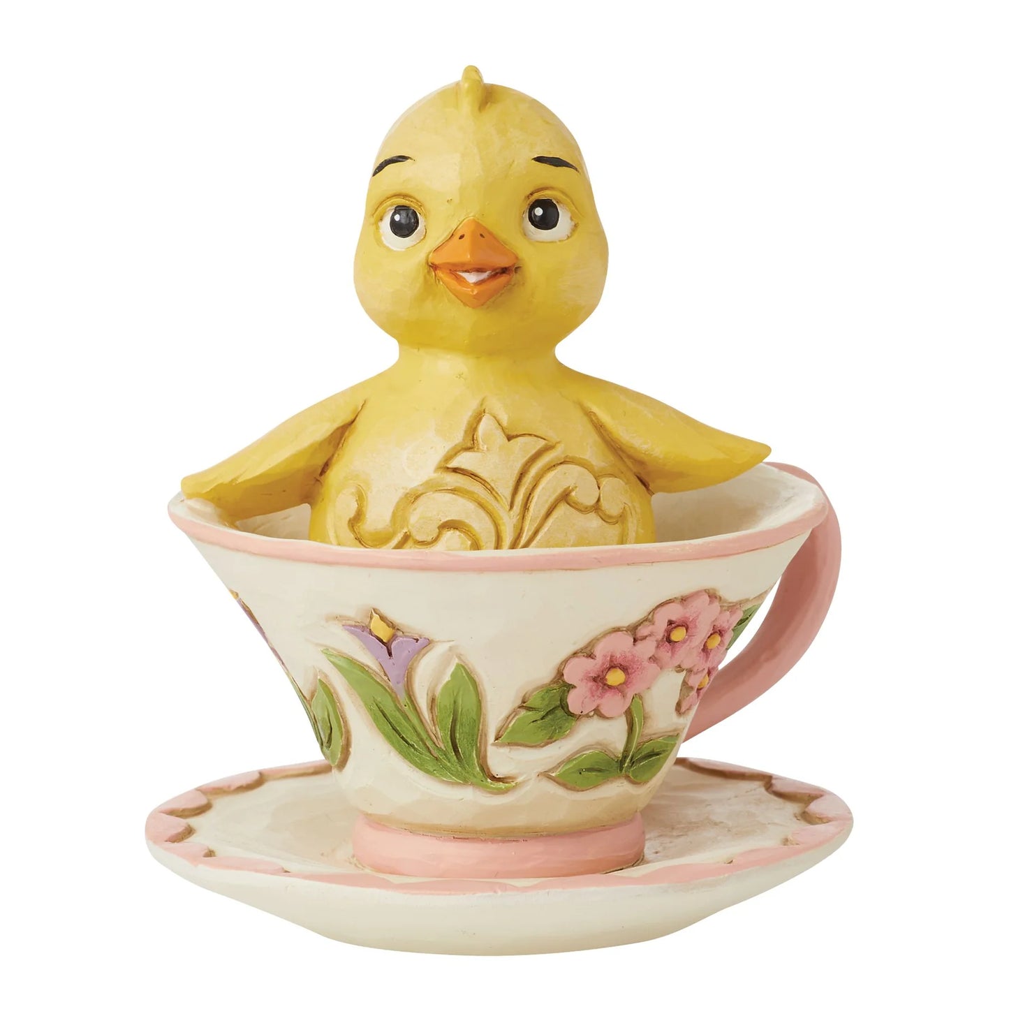 JIM SHORE CHICK IN TEACUP MINI