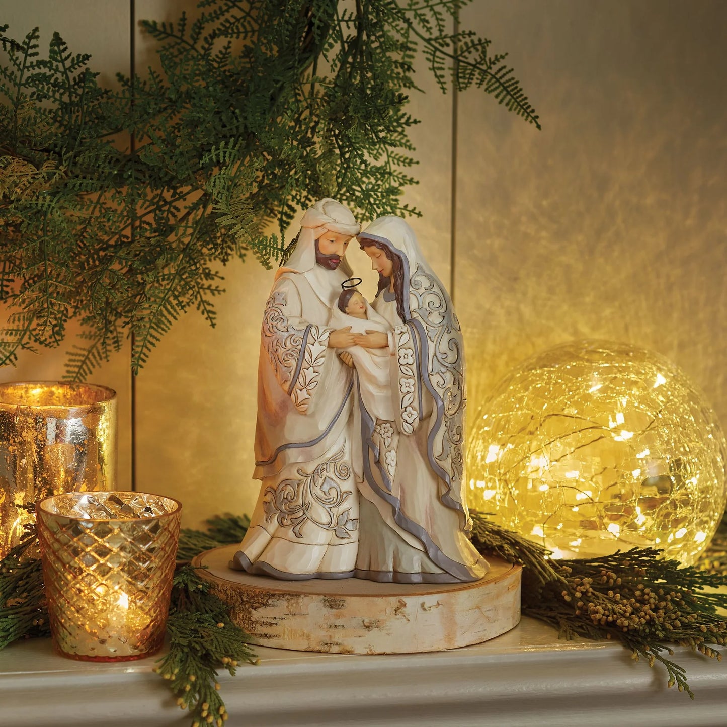 JIM SHORE WOODLAND HOLY FAMILY