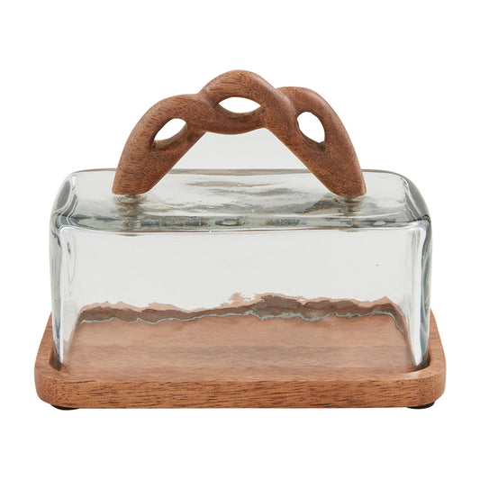 BRAIDED HANDLE BUTTER CLOCHE