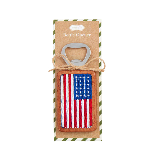 FLAG EMBROIDERED BOTTLE OPENER