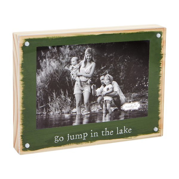GO JUMP IN THE LAKE ACRYLIC MAGNET FRAME