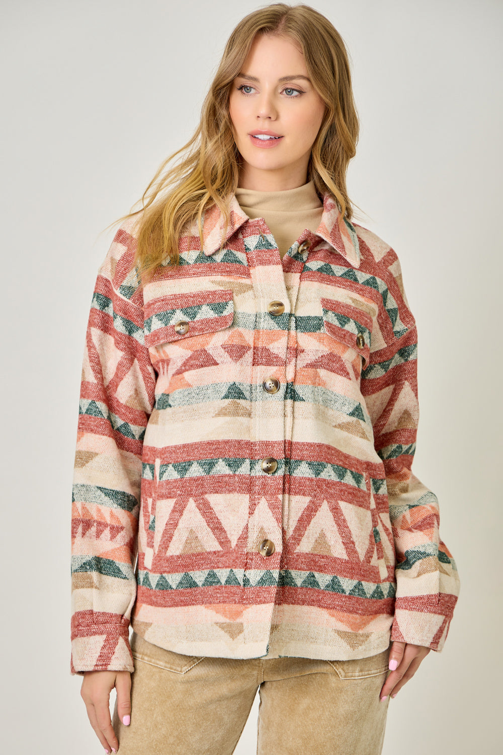 LUNA AZTEC SHIRT JACKET