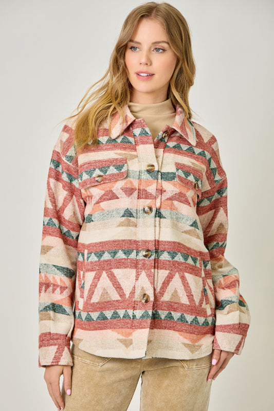LUNA AZTEC SHIRT JACKET