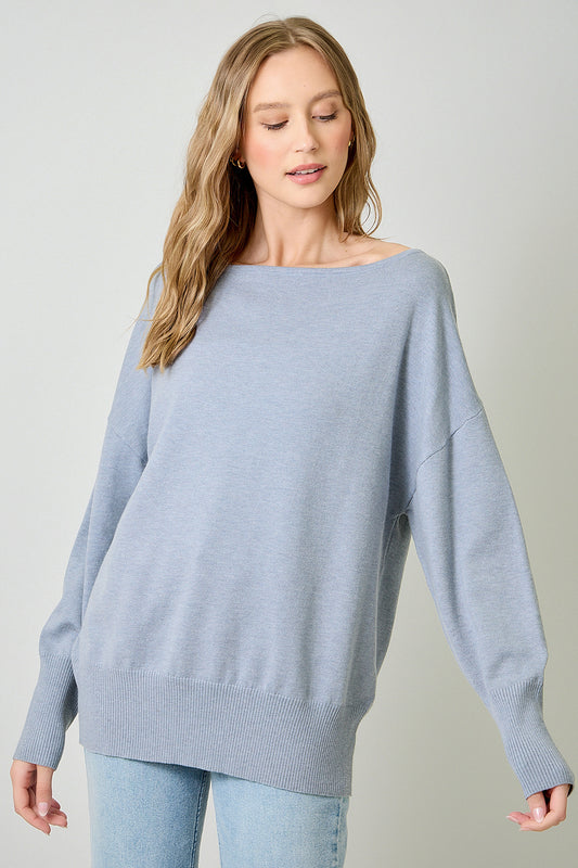 BLAKELY OFF THE SHOULDER SWEATER