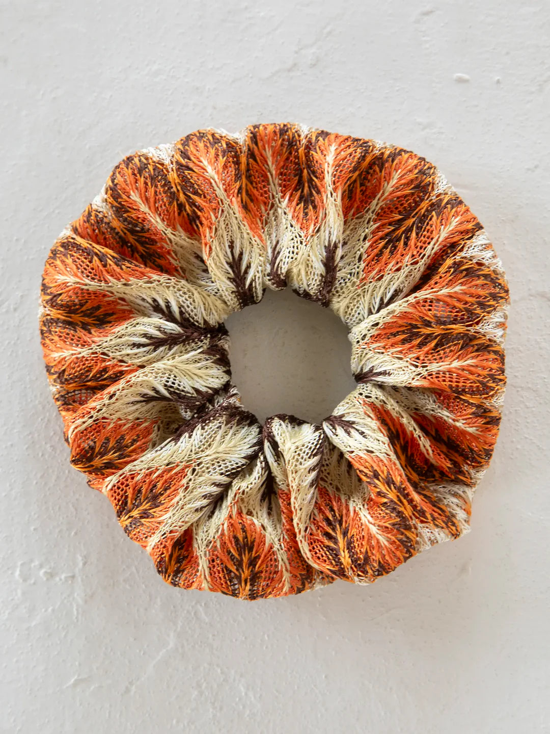 CROCHET SCRUNCHIE BURNT ORANGE