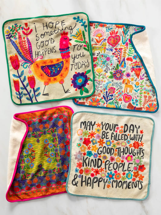 MICROFIBER DISH CLOTH SET MULTI