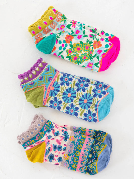 ANKLE SOCKS SET TURQUOISE