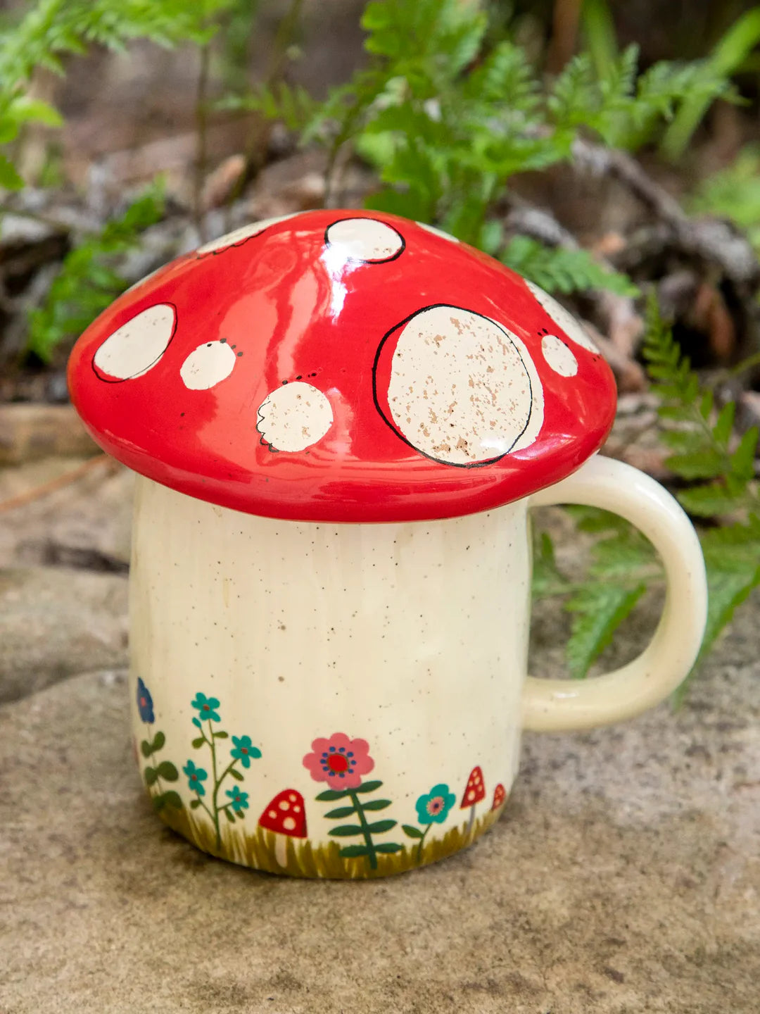 LIDDED MUG GROW YOUR OWN WAY MUSHROOM