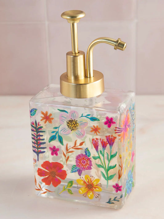 FLORAL SOAP DISPENSER
