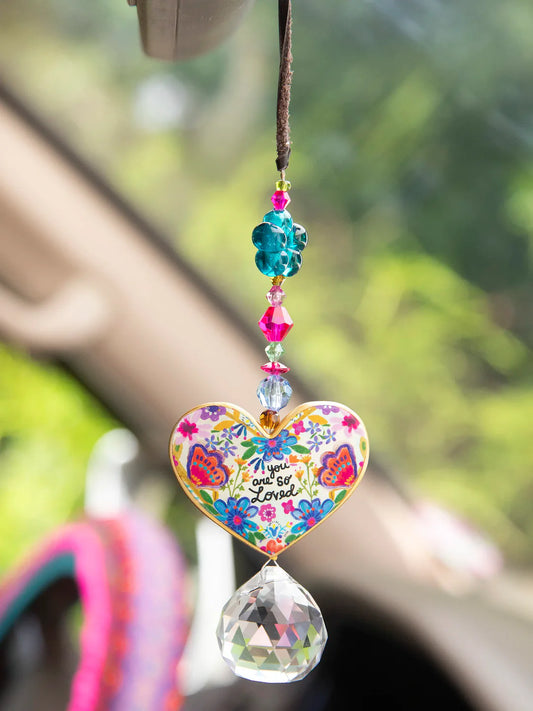 CRYSTAL SUNCATCHER HEART