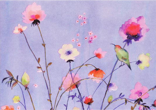 LAVENDER WILDFLOWERS NOTE CARDS