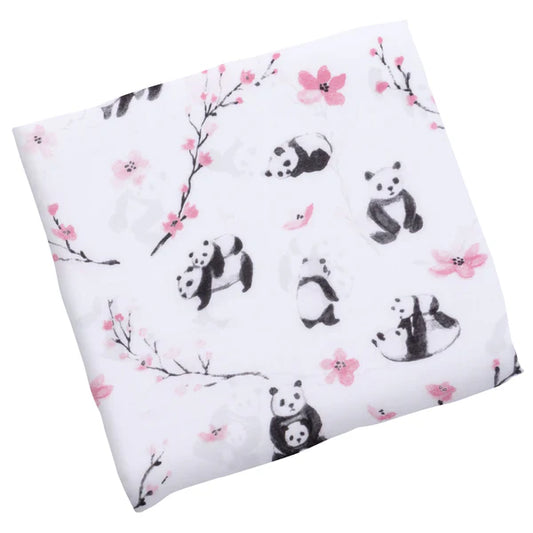 MUSLIN RECEIVING BLANKET PANDA