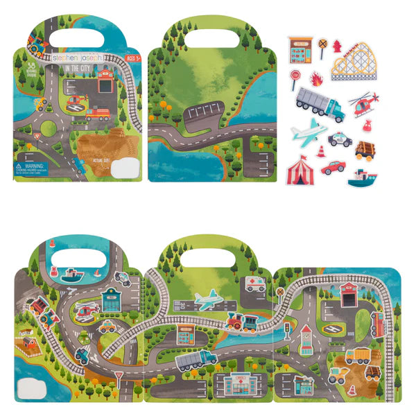 REUSABLE STICKER BOOKS CITY
