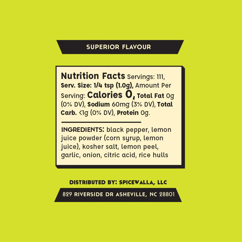 SPICEWALLA LEMON PEPPER SEASONING