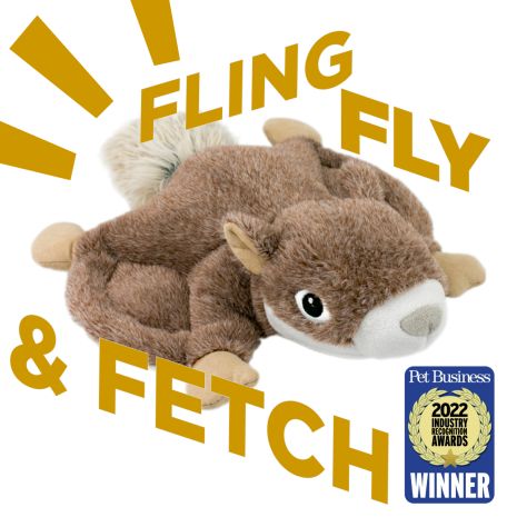 12 INCH FLYING SQUIRREL DOG TOY