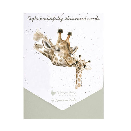 WRENDALE FIRST KISS GIRAFFE NOTECARD PACK