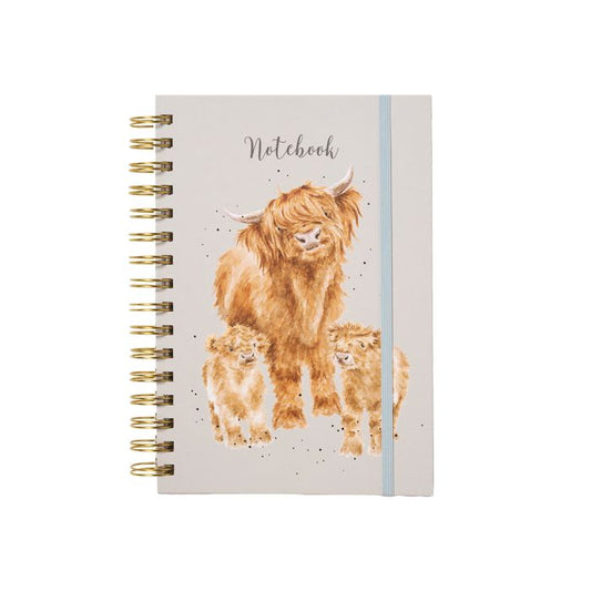 WRENDALE HIGHLAND COW SPIRAL BOUND NOTEBOOK