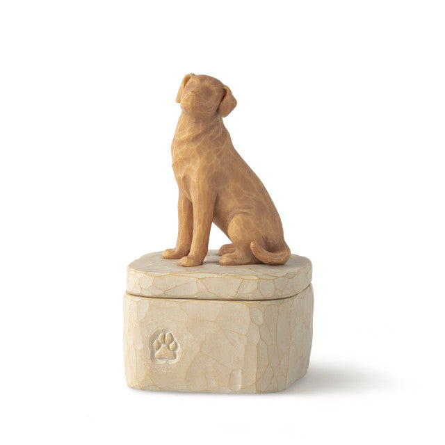 LOVE MY DOG GOLDEN KEEPSAKE BOX